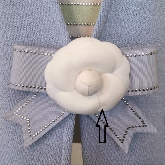 ST. JOHN COLLECTION knit jacket, blue, size 8 - Picture 8 of 12